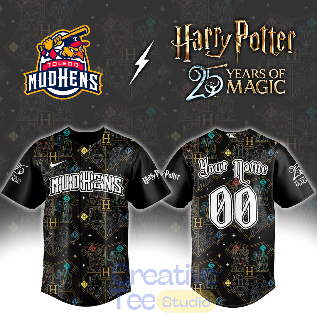 Toledo Mud Hens x Harry Potter Night ’25 Years of Magic’ Custom Baseball Jersey Toledo Mud Hens x Harry Potter Night ’25 Years of Magic’ Custom Baseball Jersey