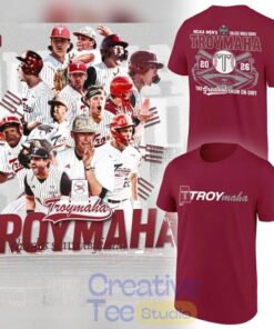 Troy Trojans 2026 NCAA Baseball Men’s College World Series “Troymaha” T-Shirt