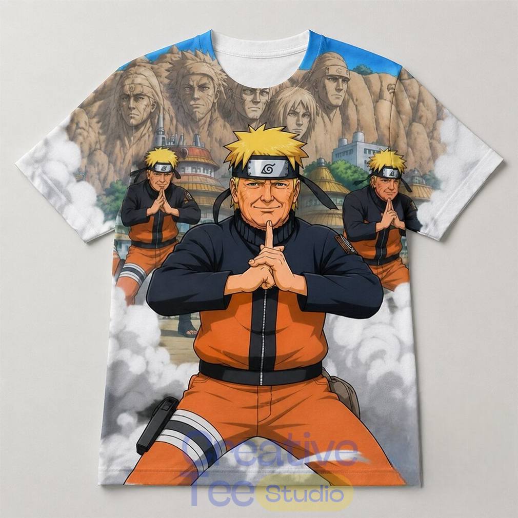 Trump Naruto 2026 Special 3D T-Shirt Trump Naruto 2026 Special 3D T-Shirt