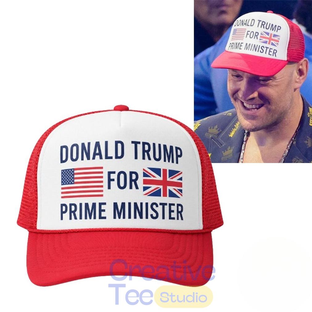 Tyson Fury Hat Donald Trump For Prime Minister Cap At UFC 250 Tyson Fury Hat Donald Trump For Prime Minister Cap At UFC 250
