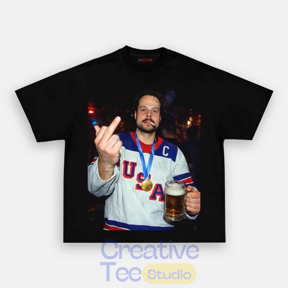 USA Hockey AUSTON Champion Middle Finger Shirt USA Hockey AUSTON Champion Middle Finger Shirt