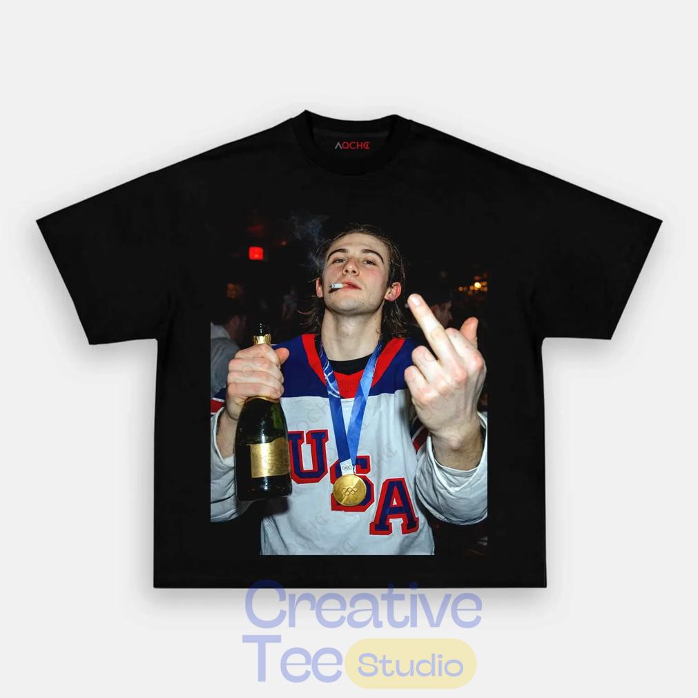 USA Hockey Jack Hughes Champion Graphic Shirt USA Hockey Jack Hughes Champion Graphic Shirt