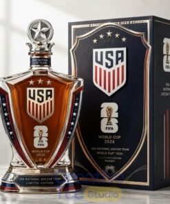 USA National Soccer Team FIFA World Cup 2026 Whiskey Bottle