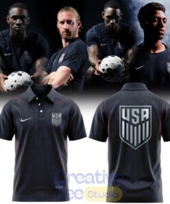 USMNT 2026 Stripes Match Black Edition Polo