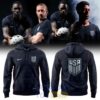 US Soccer 2026 Stripes Match Black Hoodie
