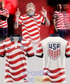 US Soccer 2026 Stripes Match Polo Shirt
