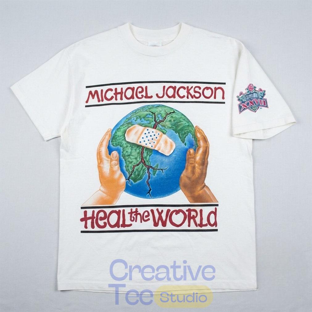 Vintage 1993 Michael Jackson Heal The World Super Bowl XXVII Halftime Show Shirt Vintage 1993 Michael Jackson Heal The World Super Bowl XXVII Halftime Show Shirt