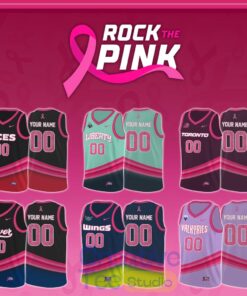 WNBA All Teams x Rock The Pink 2026 Custom Basketball Jersey WNBA All Teams x Rock The Pink 2026 Custom Basketball Jersey