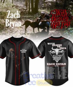 Zach Bryan With Heaven On Tour 2026 Baseball Jersey