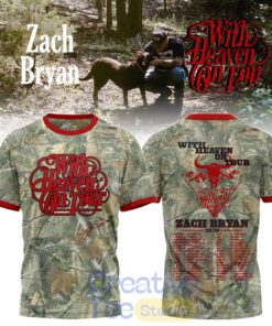 Zach Bryan With Heaven On Tour 2026 Camo T-Shirt