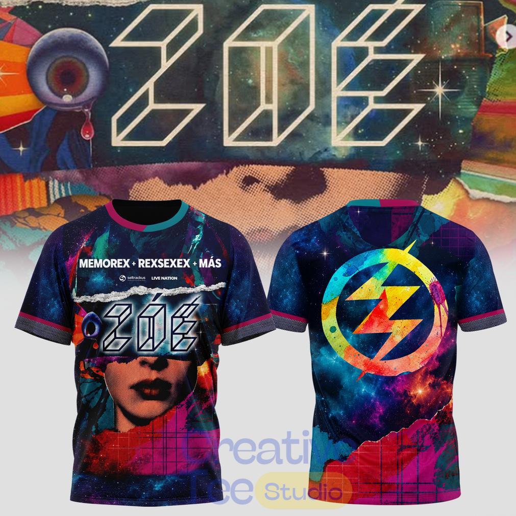 Zoé MEMOREX + REXSEXEX + MÁS Tour 2026 T-Shirt Zoé MEMOREX + REXSEXEX + MÁS Tour 2026 T-Shirt