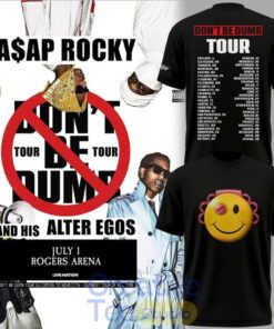 ASAP Rocky DON’T BE DUMB WORLD TOUR 2026 Black Edition Tee