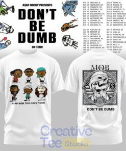 ASAP Rocky DON’T BE DUMB WORLD TOUR 2026 White Tee