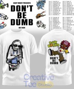 ASAP Rocky DON’T BE DUMB WORLD TOUR 2026 White Tee