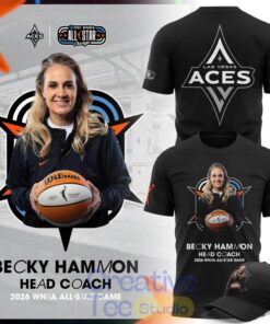 Las Vegas Aces Becky Hammon 2026 WNBA All-Star Coach T-Shirt