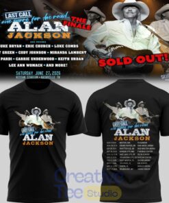 Alan Jackson x Tennessee Titans “Last Call – The Finale” At Nissan Stadium Black Shirt