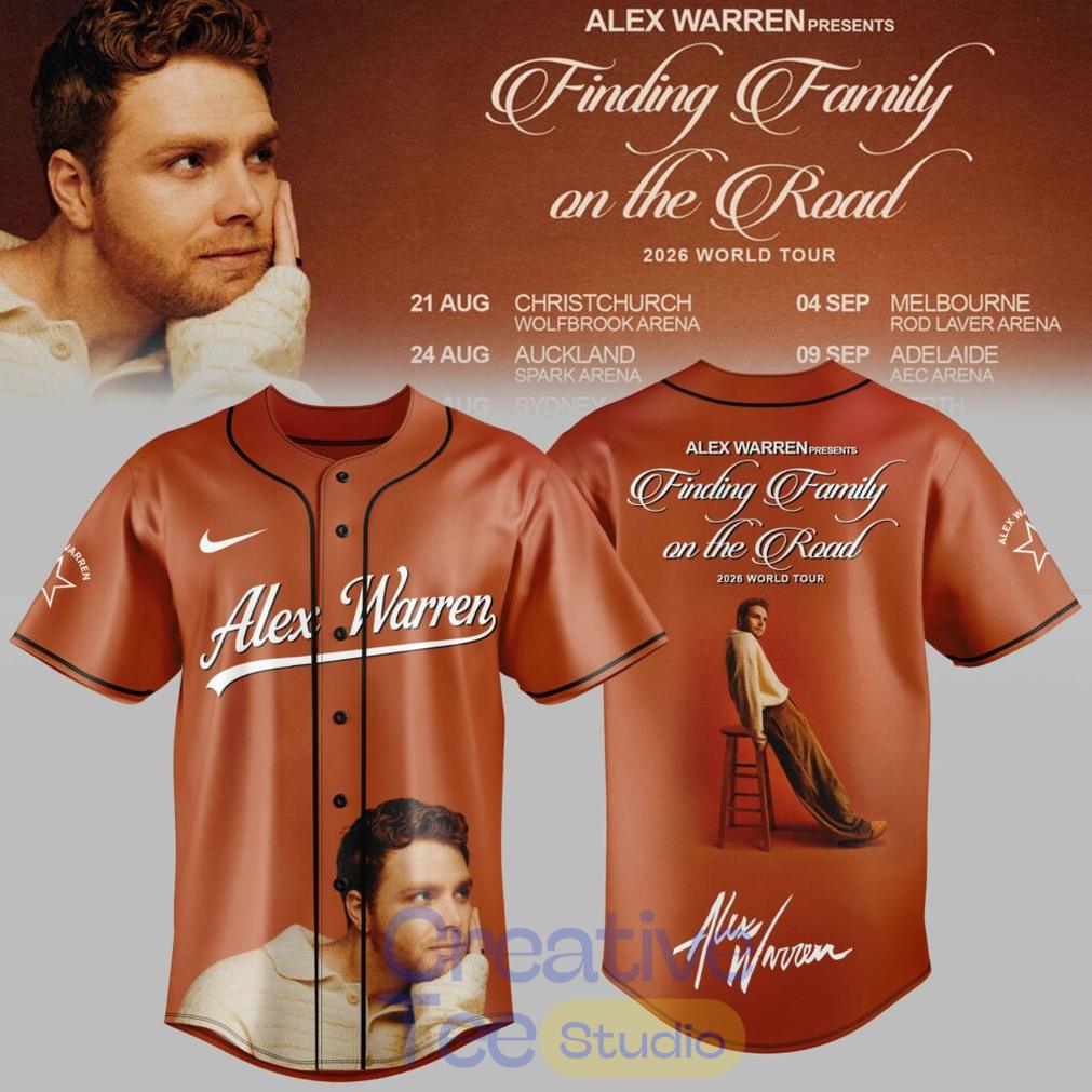 Alex Warren: Finding Family on the Road AUS & NZ Tour 2026 Exclusive Baseball Jersey Alex Warren: Finding Family on the Road AUS & NZ Tour 2026 Exclusive Baseball Jersey