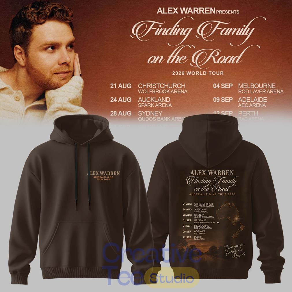 Alex Warren: Finding Family on the Road AUS & NZ Tour 2026 Limited Hoodie Alex Warren: Finding Family on the Road AUS & NZ Tour 2026 Limited Hoodie