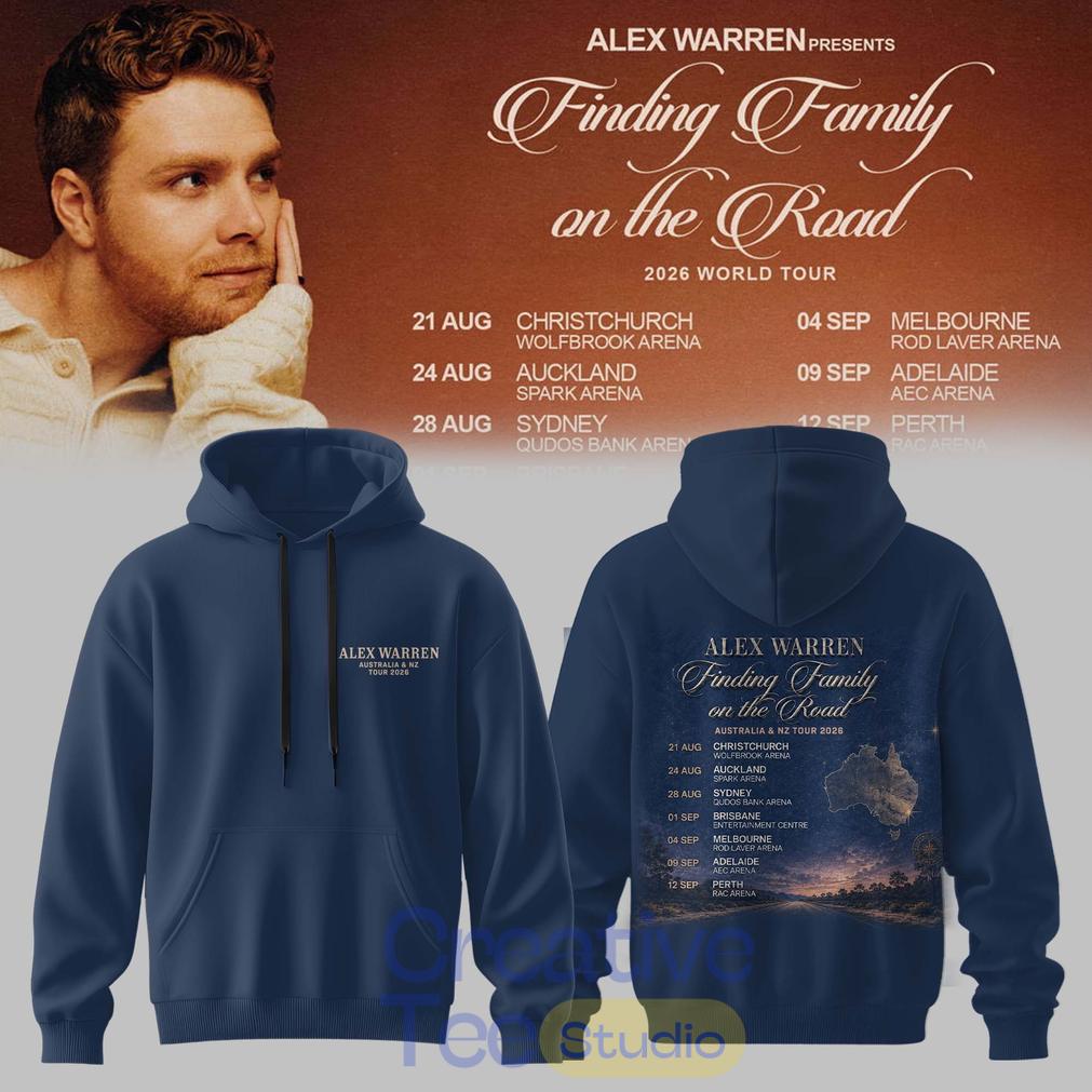 Alex Warren: Finding Family on the Road AUS & NZ Tour 2026 Limited Hoodie Alex Warren: Finding Family on the Road AUS & NZ Tour 2026 Limited Hoodie