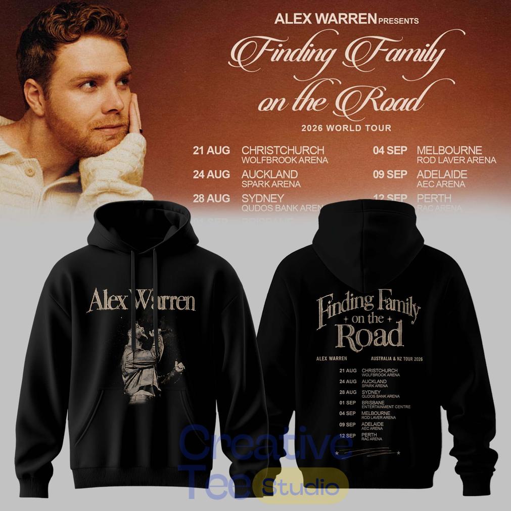 Alex Warren: Finding Family on the Road AUS & NZ Tour 2026 Limited Hoodie Alex Warren: Finding Family on the Road AUS & NZ Tour 2026 Limited Hoodie