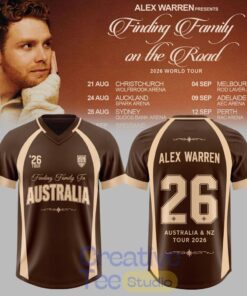 Alex Warren: Finding Family on the Road AUS Tour 2026 Football Jersey