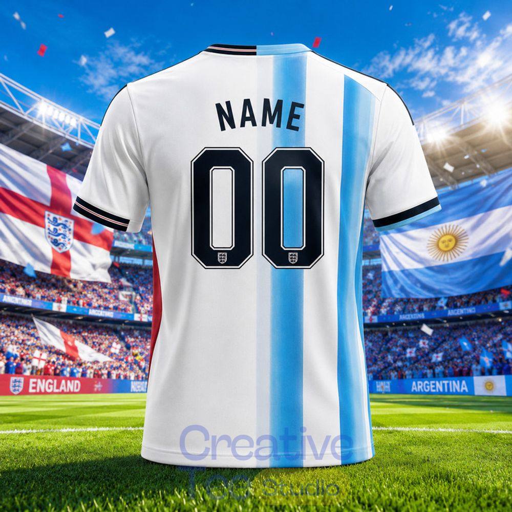 Argentina x England World Cup 2026 Football Jersey Argentina x England World Cup 2026 Football Jersey
