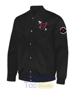 Arizona Cardinals x Fourth Wing Night 2026 Special Black Bomber Jacket