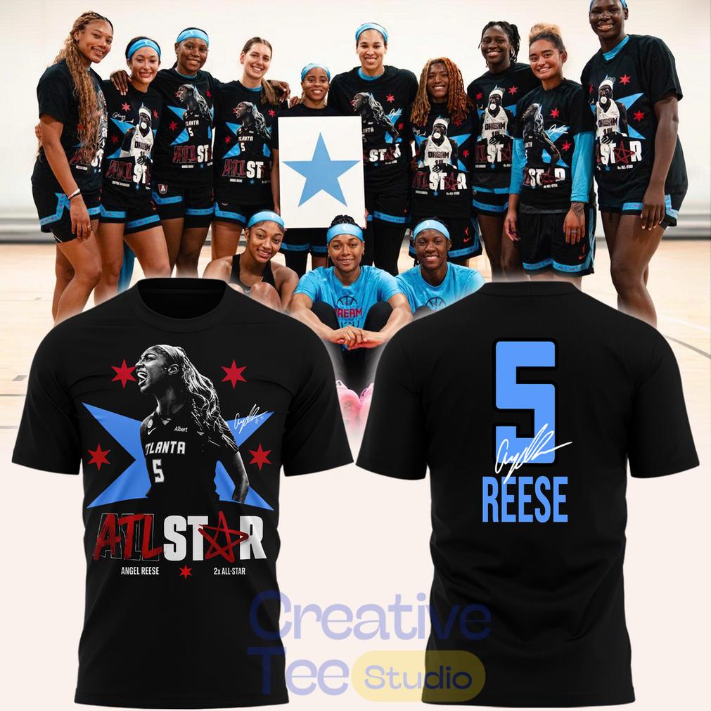 Atlanta Dream ANGEL REESE ALL STAR Black Shirt 2026 Atlanta Dream ANGEL REESE ALL STAR Black Shirt 2026