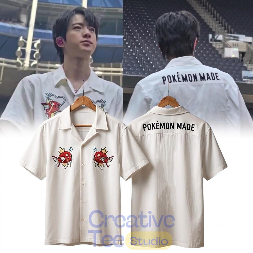 BTS Jin Pokemon Made Magikarp Shirt BTS Jin Pokemon Made Magikarp Shirt