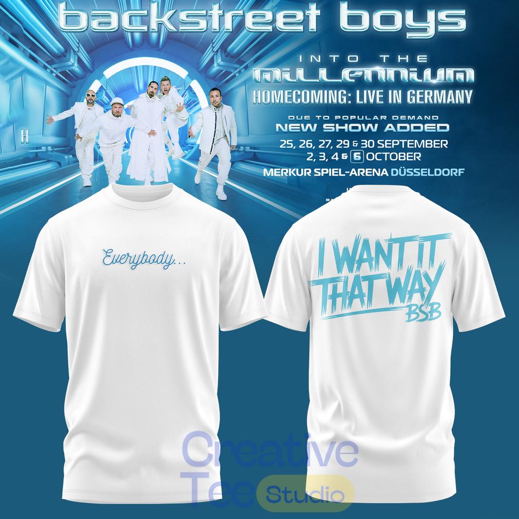 Backstreet Boys: Into The Millennium – Homecoming: Live in Germany Limited T-Shirt Backstreet Boys: Into The Millennium – Homecoming: Live in Germany Limited T-Shirt