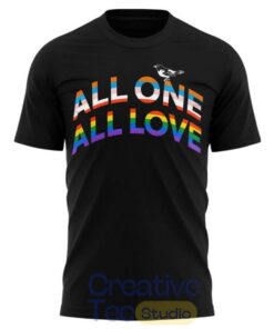 Baltimore Orioles Pride Night All One All Love Rainbow Black Baseball Jersey