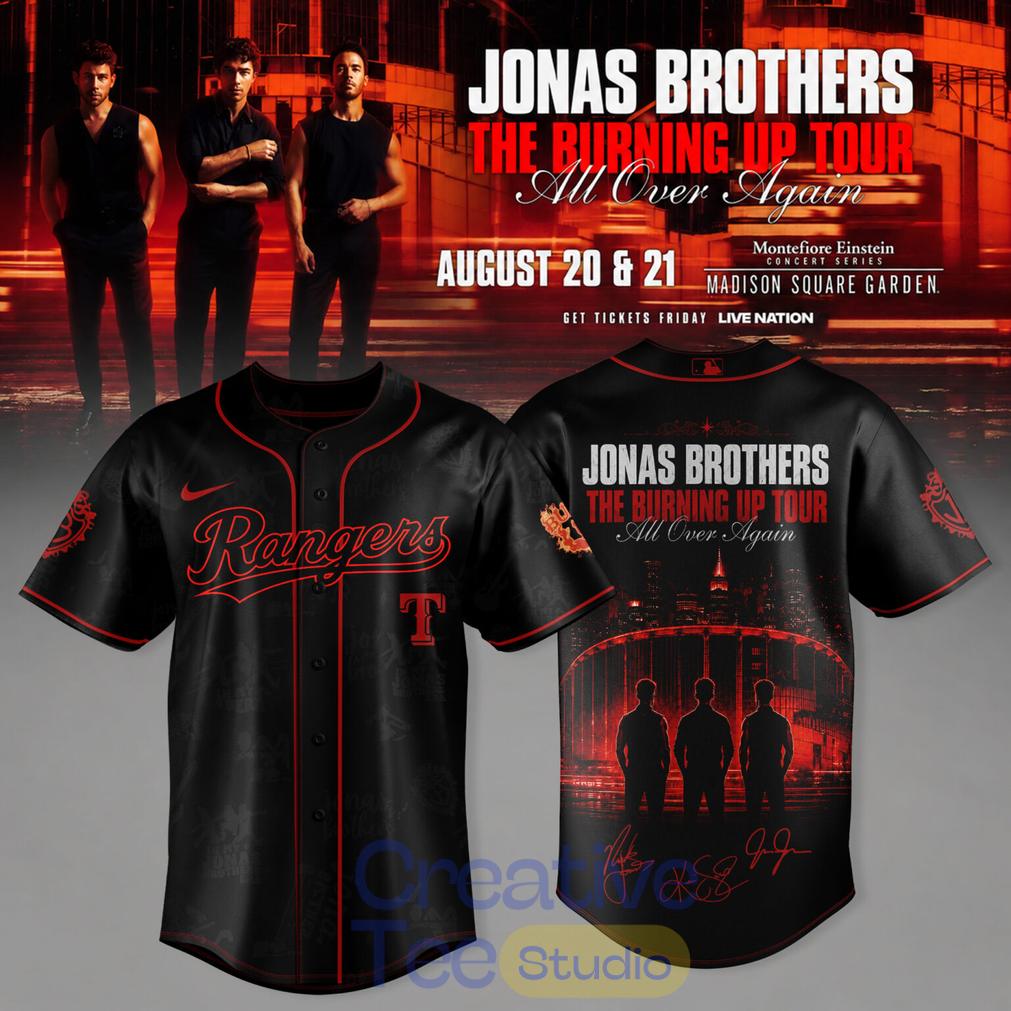 Baseball All Teams x Jonas Brothers The Burning Up Tour 2026 Baseball Jersey Baseball All Teams x Jonas Brothers The Burning Up Tour 2026 Baseball Jersey