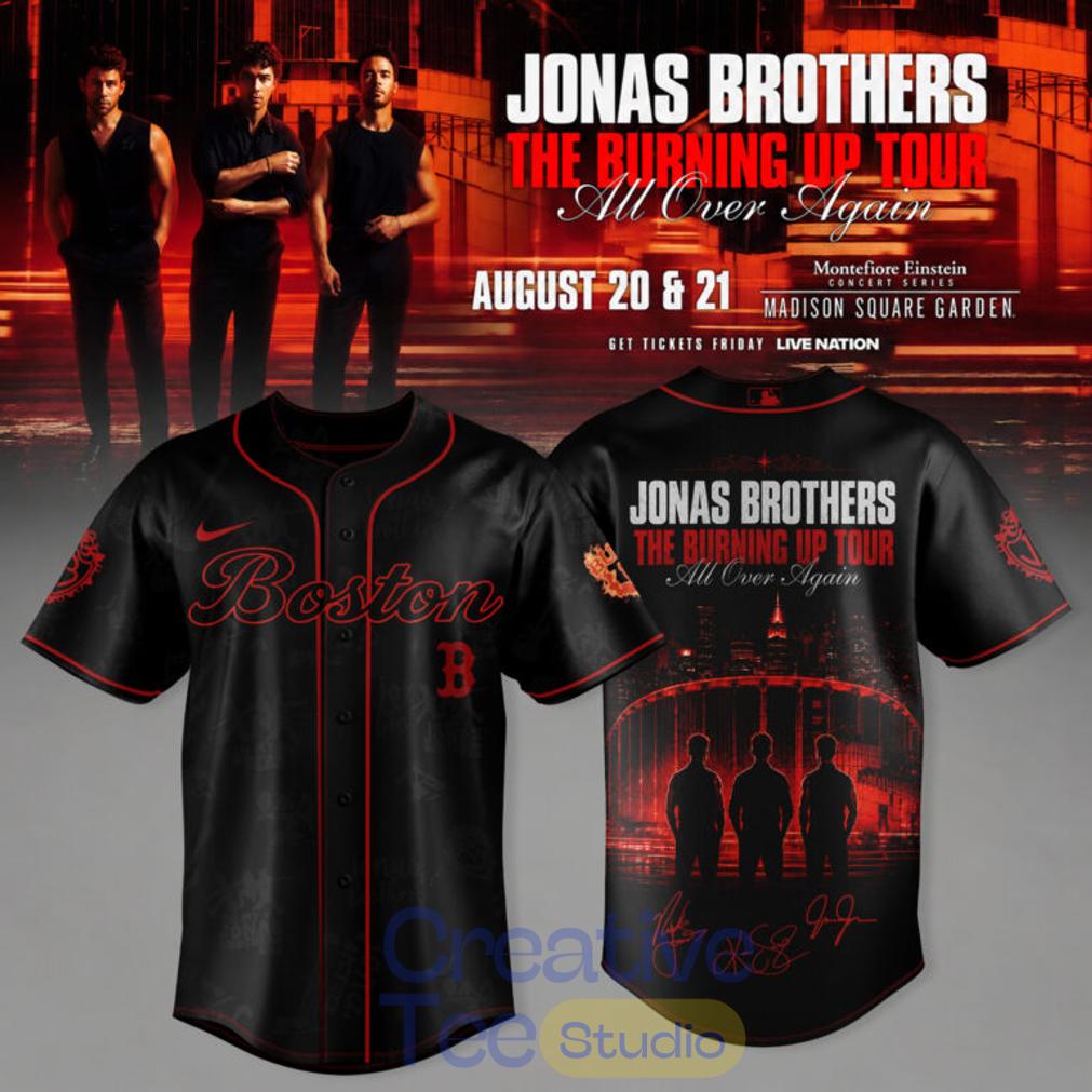 Baseball All Teams x Jonas Brothers The Burning Up Tour 2026 Baseball Jersey Baseball All Teams x Jonas Brothers The Burning Up Tour 2026 Baseball Jersey