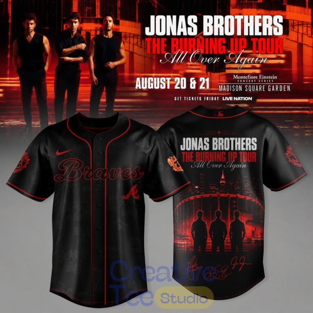 Baseball All Teams x Jonas Brothers The Burning Up Tour 2026 Baseball Jersey Baseball All Teams x Jonas Brothers The Burning Up Tour 2026 Baseball Jersey