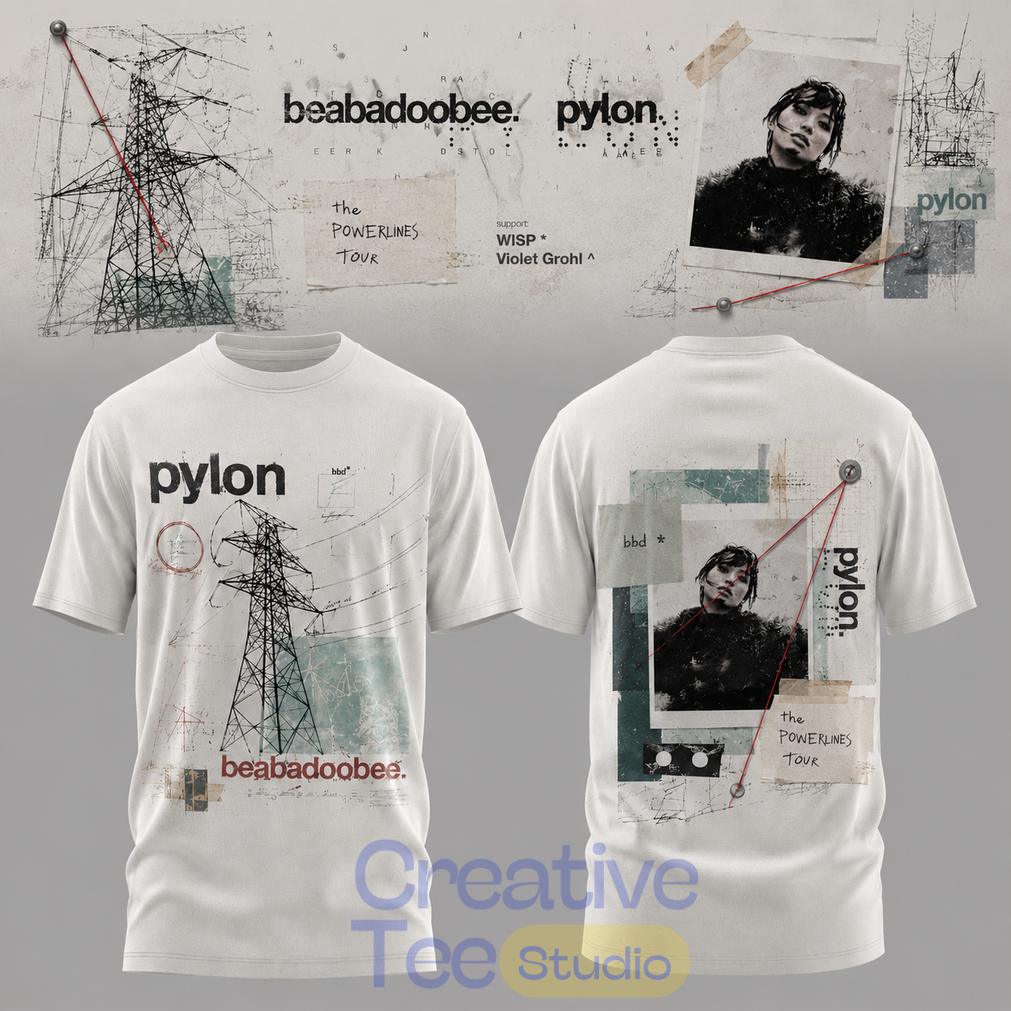 Beabadoobee – The Powerlines Tour Powerline Collage T-Shirt Beabadoobee – The Powerlines Tour Powerline Collage T-Shirt