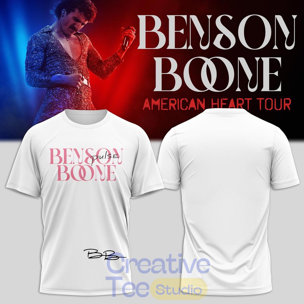 Benson Boone’s American Heart World Tour 2D T-Shirt Benson Boone’s American Heart World Tour 2D T-Shirt