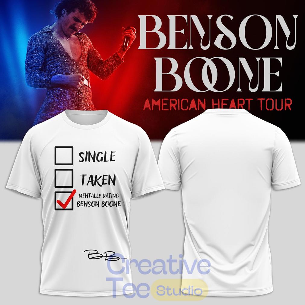 Benson Boone’s American Heart World Tour 2D T-Shirt Benson Boone’s American Heart World Tour 2D T-Shirt