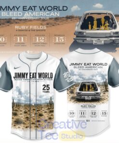 Bleed American 25th Anniversary Tour Special Baseball Jersey Bleed American 25th Anniversary Tour Special Baseball Jersey