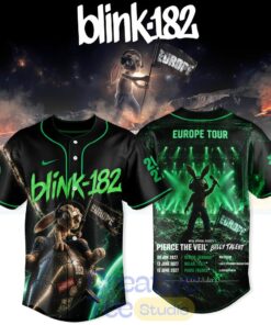 Blink-182 Never Grew Up Baseball Jersey – Europe Tour Edition