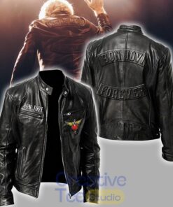 Bon Jovi Forever Tour 2026 Special Black Leather Jacket