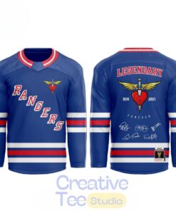 Bon Jovi x New York Rangers Forever Tour Madison Square Garden 2026 Signature Hockey Jersey