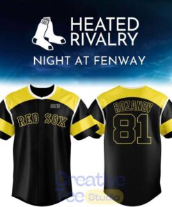 Boston Red Sox x Heated Rivalry Ilya Rozanov #81 Special Baseball Jersey Boston Red Sox x Heated Rivalry Ilya Rozanov #81 Special Baseball Jersey