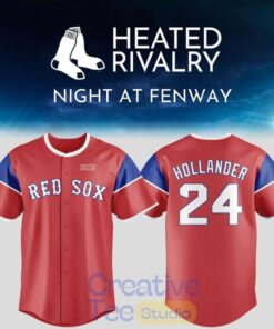 Boston Red Sox x Heated Rivalry Shane Hollander #24 Special Baseball Jersey Boston Red Sox x Heated Rivalry Shane Hollander #24 Special Baseball Jersey