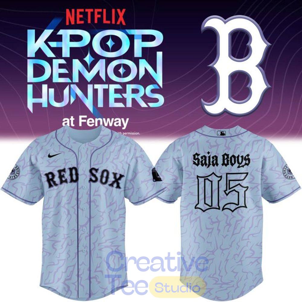 Boston Red Sox x K-Pop Demon Hunters 2026 Special Baseball Jersey Boston Red Sox x K-Pop Demon Hunters 2026 Special Baseball Jersey