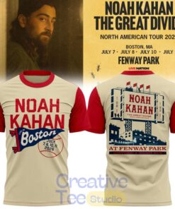 Boston Red Sox x Noah Kahan – The Great Divide Tour 2026 T-Shirt