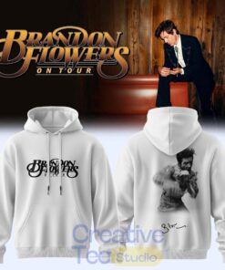 Brandon Flowers On Tour 2026 Signature White Edition Hoodie