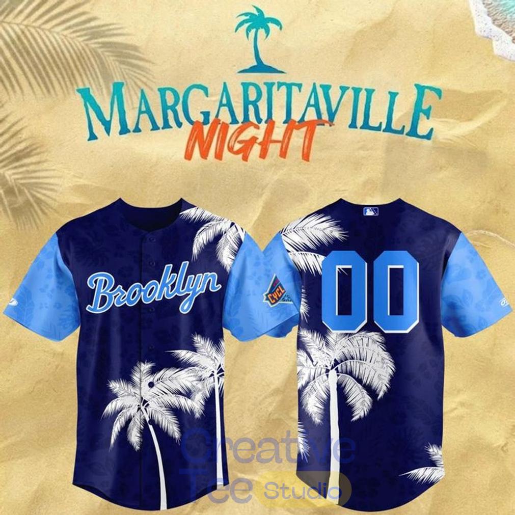 Brooklyn Cyclones 2026 Margaritaville Night Custom Baseball Jersey Brooklyn Cyclones 2026 Margaritaville Night Custom Baseball Jersey