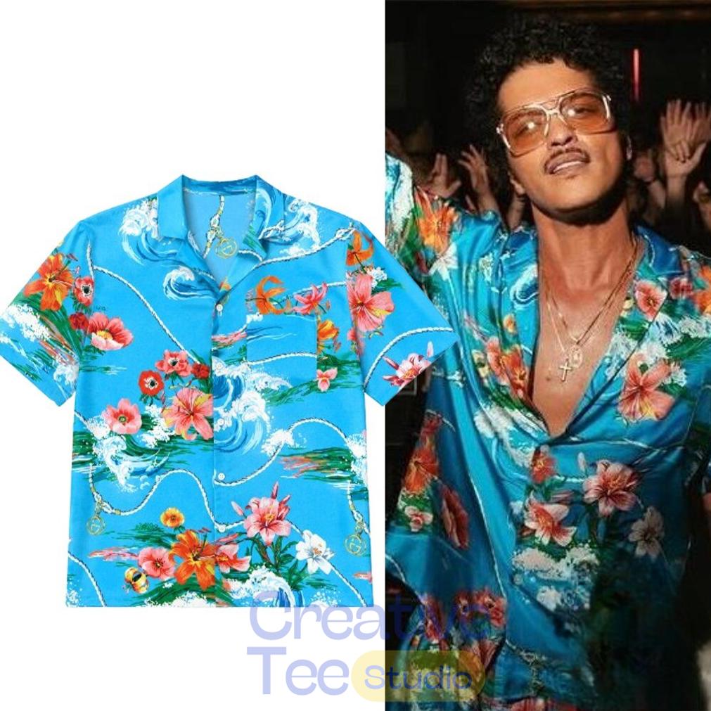 Bruno Mars The Romantic After Hours Berlin Waves Hawaiian Shirt Bruno Mars The Romantic After Hours Berlin Waves Hawaiian Shirt