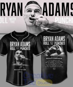 Bryan Adams Roll With The Punches Tour 2026 Baseball Jersey Bryan Adams Roll With The Punches Tour 2026 Baseball Jersey