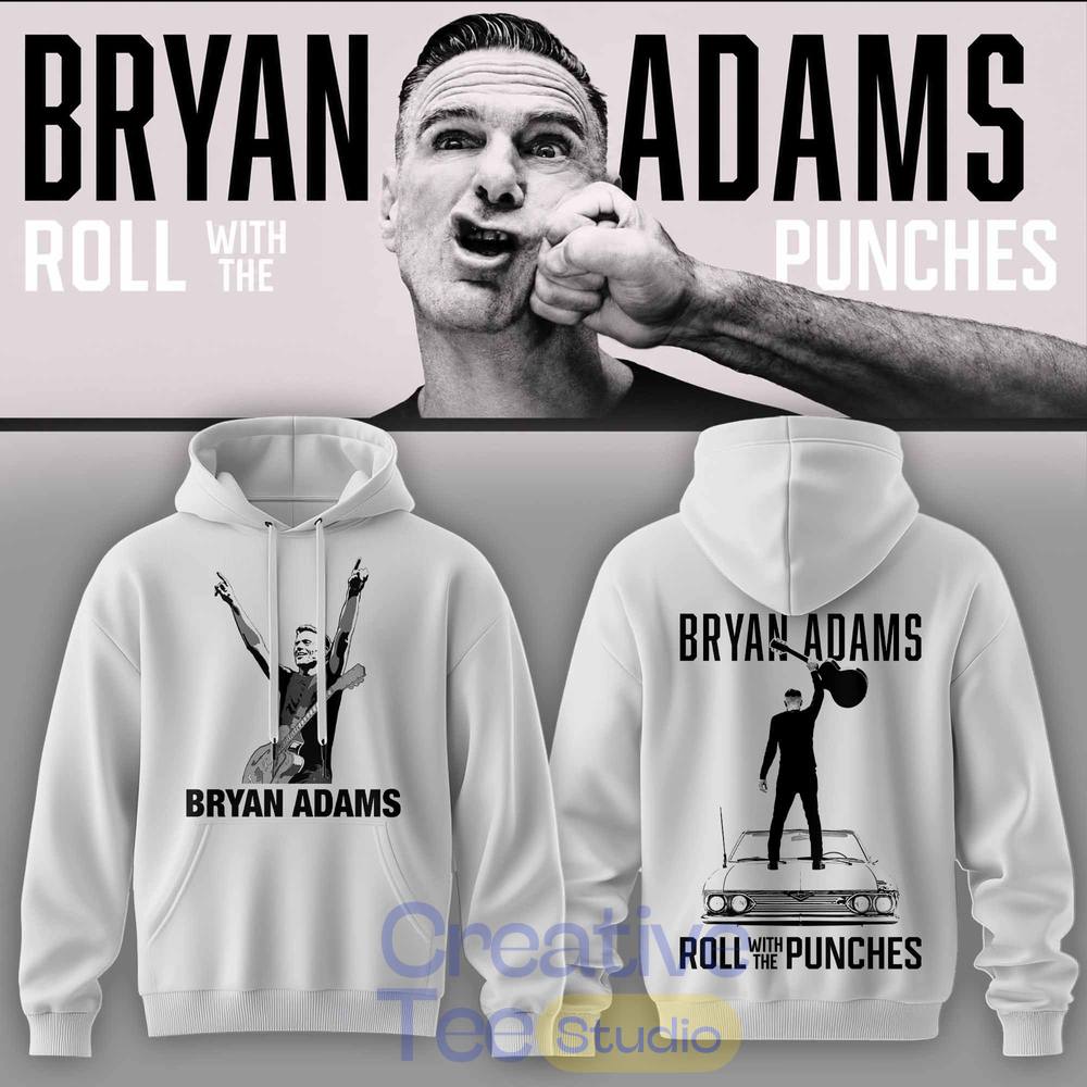 Bryan Adams Roll With The Punches Tour 2026 Hoodie Bryan Adams Roll With The Punches Tour 2026 Hoodie
